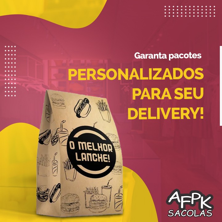 Garanta pacotes personalizados para seu delivery!