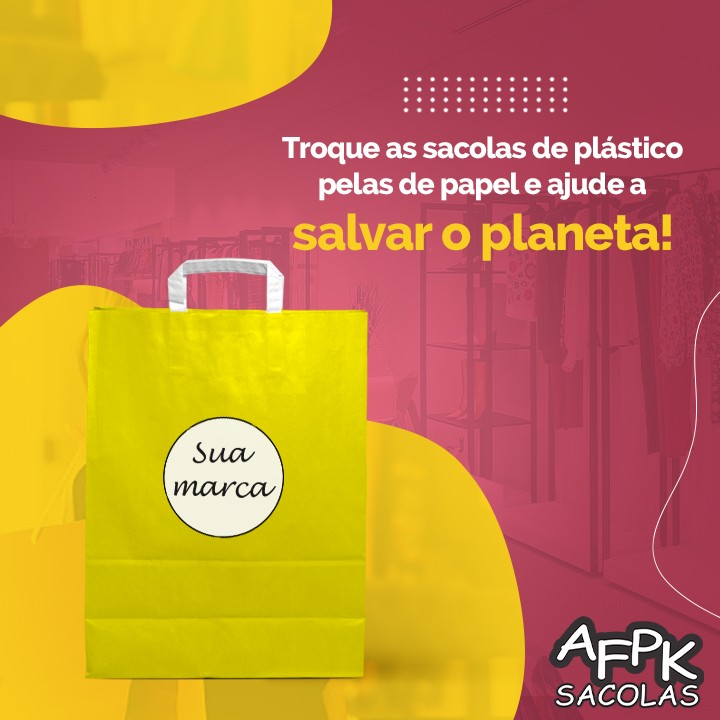 Troque as sacolas de plástico pelas de papel e ajude a salvar o planeta!