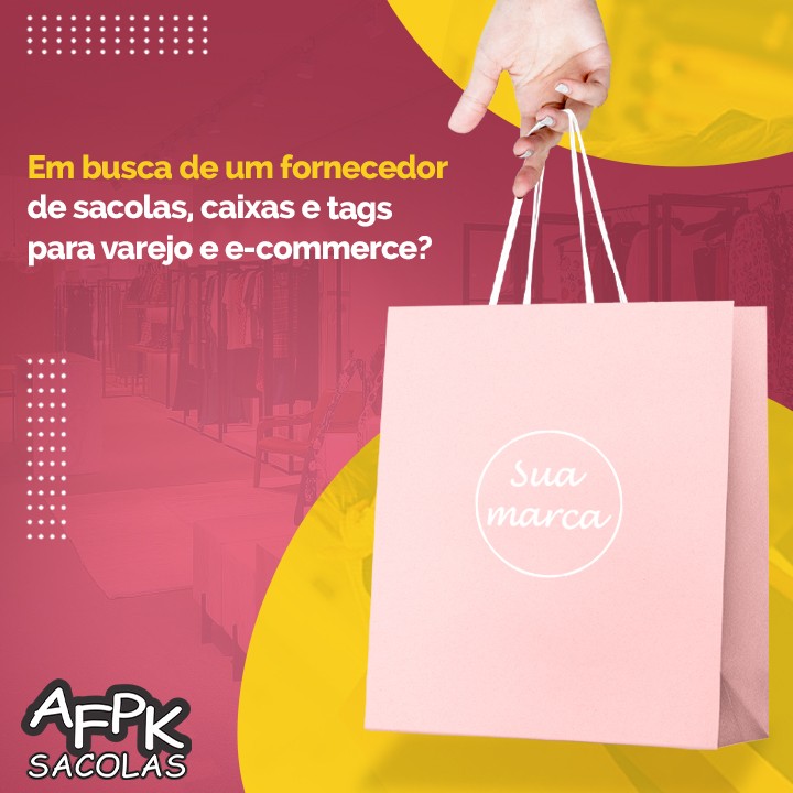 Em busca de um fornecedor de sacolas, caixas e tags para varejo e e-commerce?