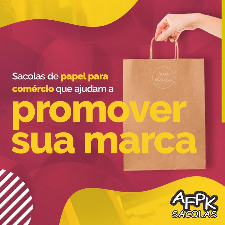 Sacolas de papel para comércio que ajudam a promover sua marca