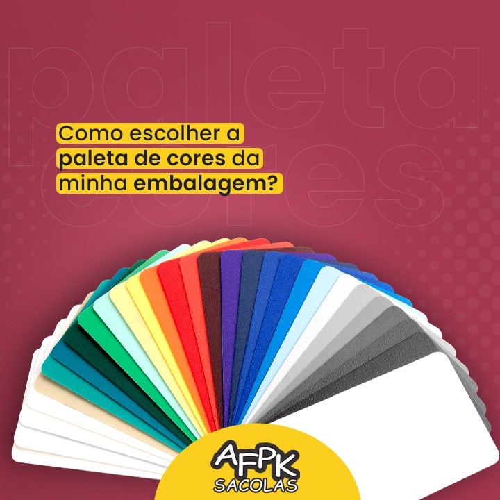 Como escolher a paleta de cores da minha embalagem?